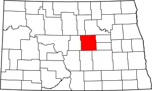 Wells County map