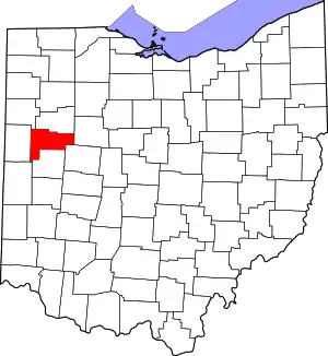 Auglaize County map