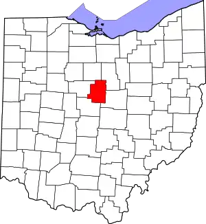 Morrow County map