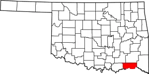 State map highlighting Choctaw County