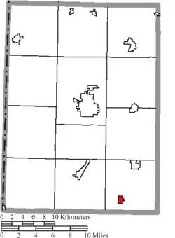 Location of West Elkton in Preble County