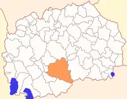 Location of Municipality of Prilep