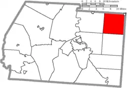 Location of Colerain Township in Ross County