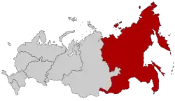 Far Eastern Federal District (highlighted)