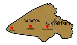 Location of Saratok