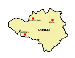 Location of Sarikei District