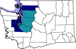 Map of Seattle metropolitan area