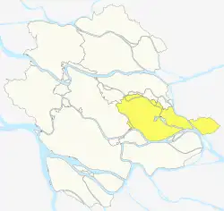 Location of Daliang in Shunde