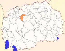 Location of Municipality of Sopište