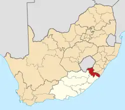 Alfred Nzo District within South Africa