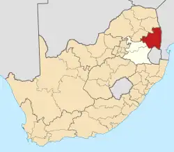 Ehlanzeni District within South Africa