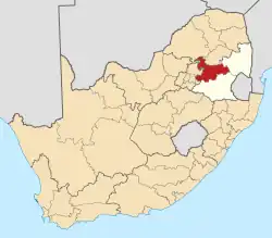 Nkangala District within South Africa