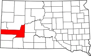 Pennington County map