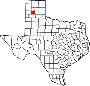 State map highlighting Randall County