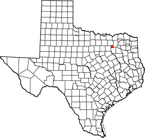 State map highlighting Rockwall County