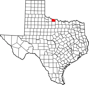 State map highlighting Wichita County