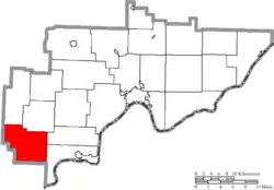 Location of Decatur Township in Washington County