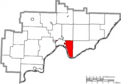 Location of Marietta Township in Washington County