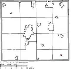 Location of Mount Eaton in Wayne County