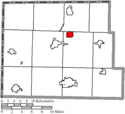 Location of Holiday City in Williams County