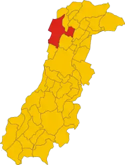 Carpi within the Province of Modena