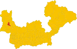 Chiavenna within the Province of Sondrio