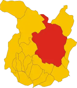 Pistoia within the Province of Pistoia