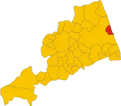 Comune location in the Province of Fermo