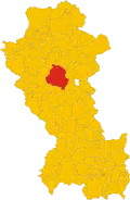 Potenza within the Province of Potenza