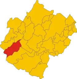 Premilcuore within the Province of Forlì-Cesena