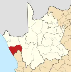 Location in the Northern Cape