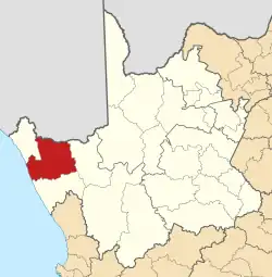 Location in the Northern Cape