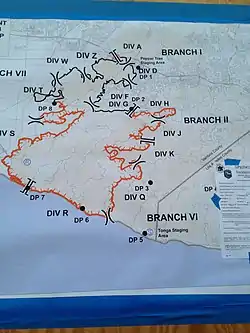 Map of Springs Fire.