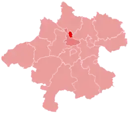 Location within Upper Austria