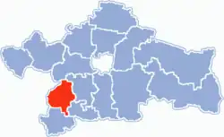 Location within Białystok County