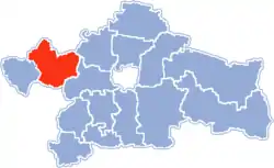 Location within Białystok County