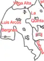 Map of the Ward of Luis Arcos Bergnes