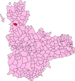 Map of Villamuriel de Campos