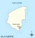 Map of Fuerte Island