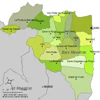 Municipalities of Baix Maestrat