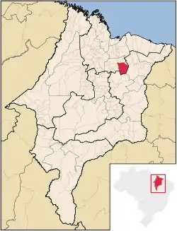 Location in Maranhão  state
