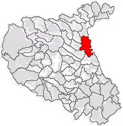 Location in Vrancea County