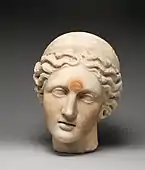 Head of a goddess wearing a diadem; 1st–2nd century; marble; height: 23 cm; Metropolitan Museum of Art