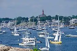 Marblehead harbor viewed from the lighthouse
