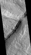 Mareotis Fossae Region, as seen by HiRISE.  Image is located in Arcadia quadrangle