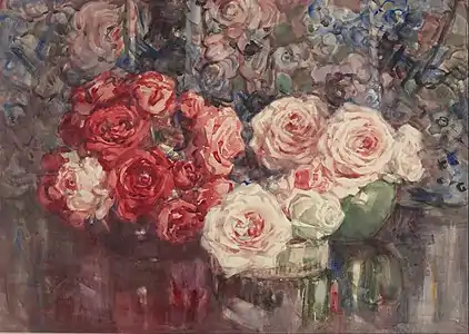 Margaret Stoddart - Roses (watercolour)