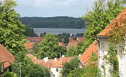 Mariager with a view towards the fjord