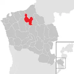 Location within Oberwart district