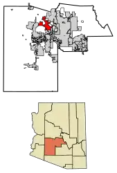 Location in Maricopa County, Arizona