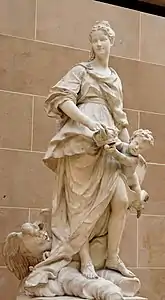 Queen Marie Leszczynska as Pomone, by Coustou, the Louvre